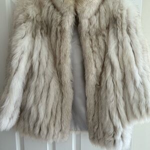 Elegant Cream Fur Coat